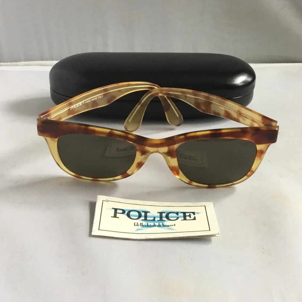 Police Tortoiseshell Brown and Amber Sunglasses